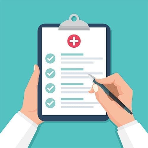 doctor with checklist illustration